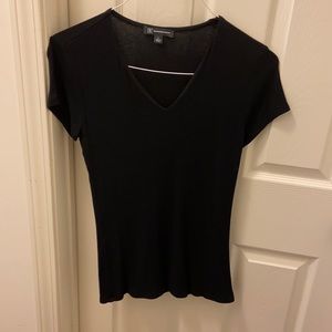 Gently used I.N.C. V-neck shirt size L in black